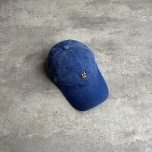 Gorra Vintage Azul con Bordado de Mate