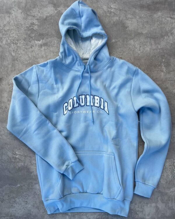 Buzo Hoodie Columbia Celeste
