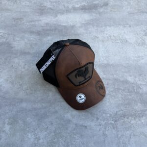 Gorra Sharecropper Cuero Marrón